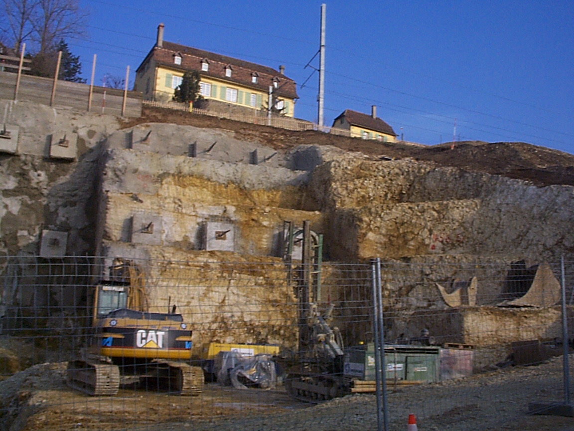 Erschütterungen auslösende Baustelle